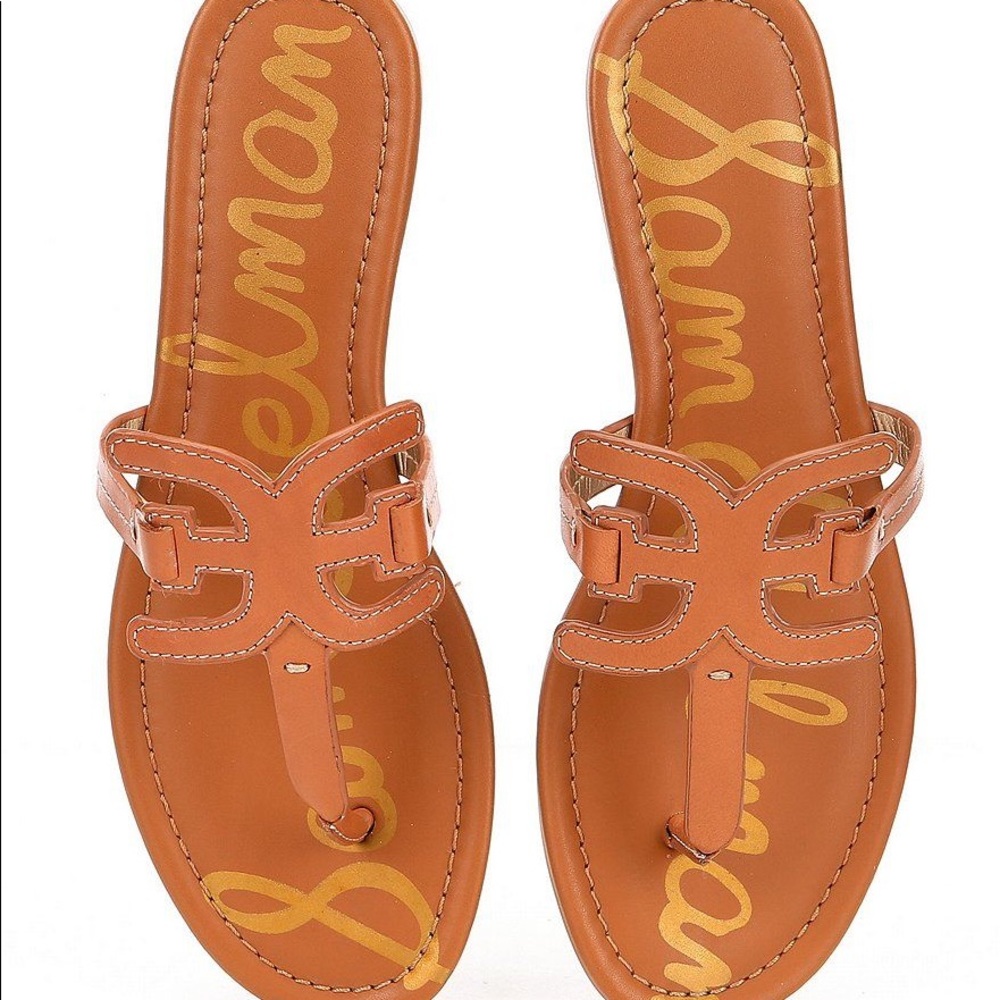 Sam Edelman Carter Sandals Saddle Brown Color